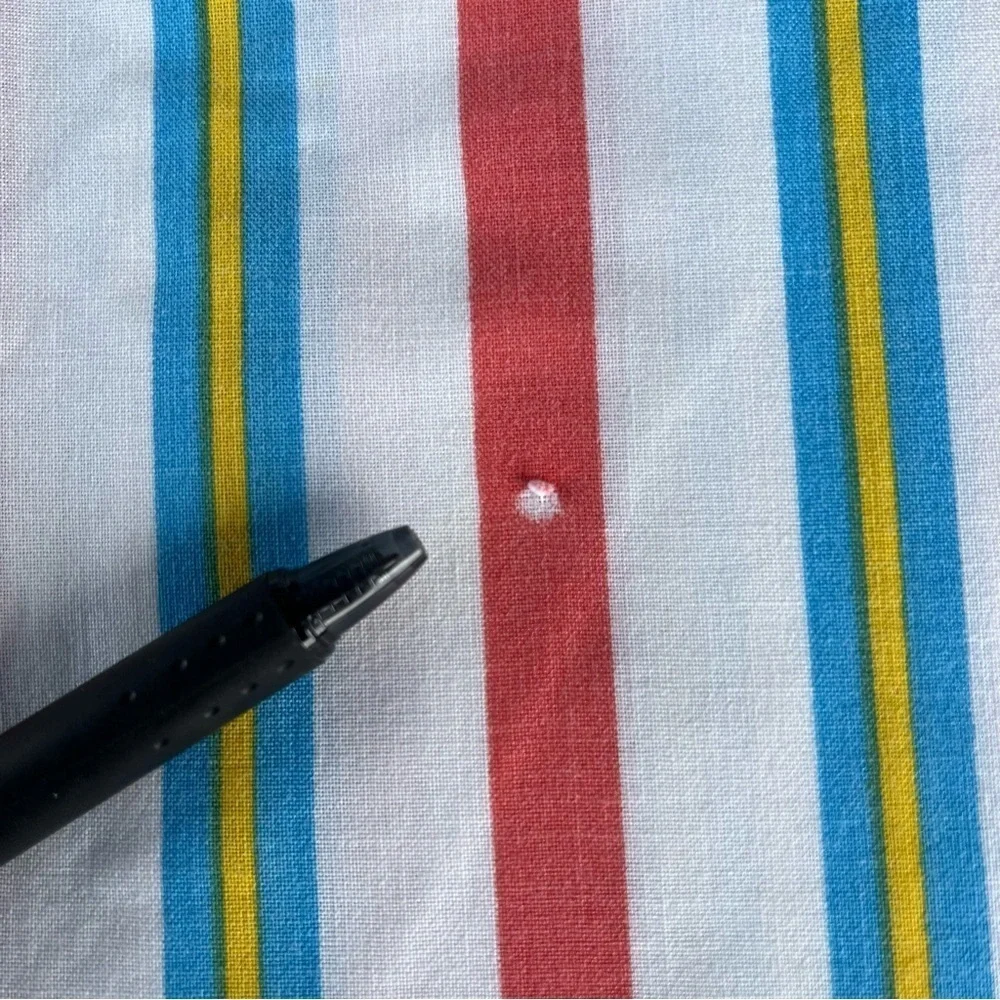 Vintage Sears Striped Bed Sheet Red White Blue Yellow Fine Muslin Twin Flat